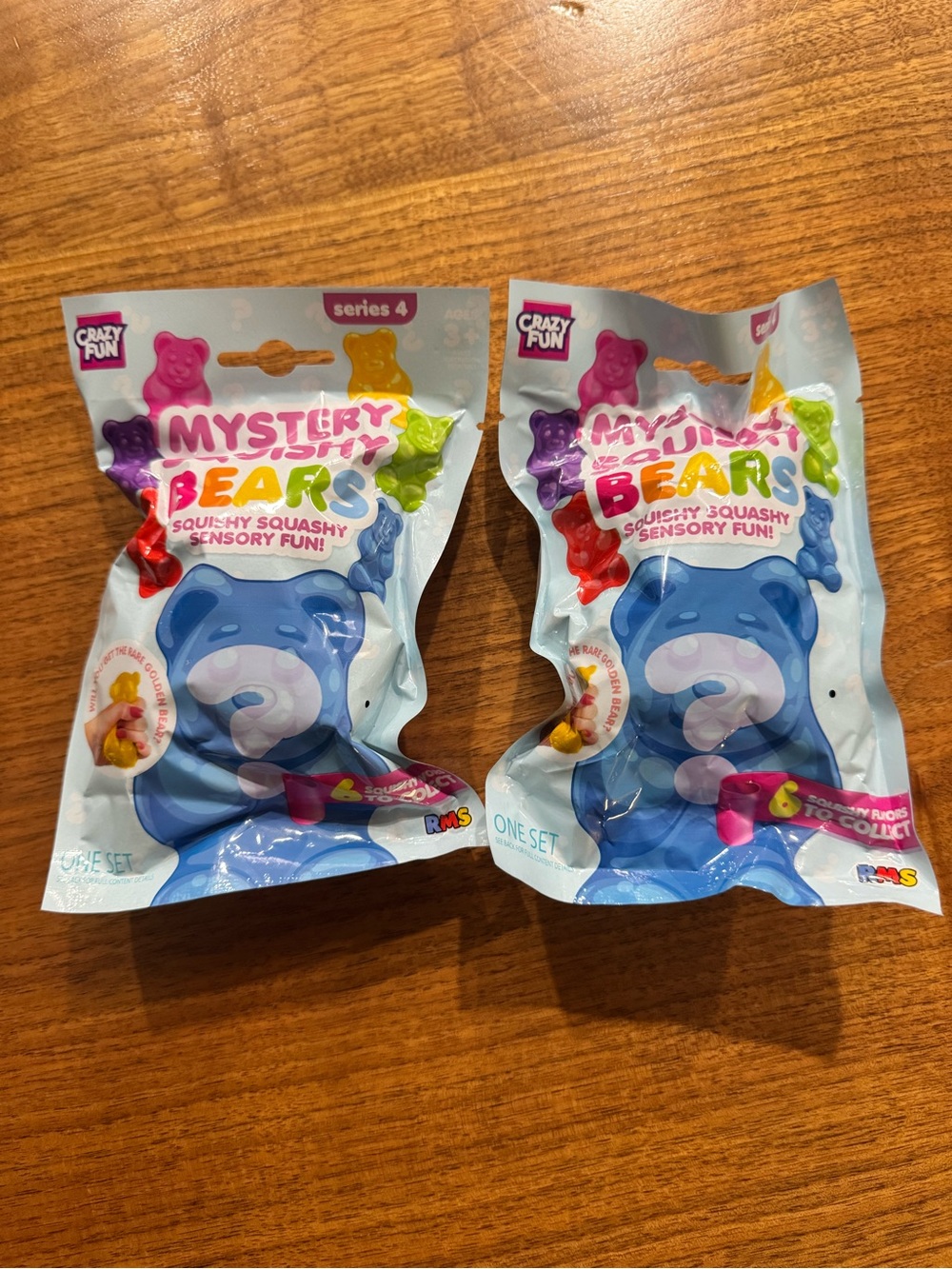 RMS Crazy Fun Mystery Squishy Bears Series 4 Bundle of 2 Sealed NWT Viral